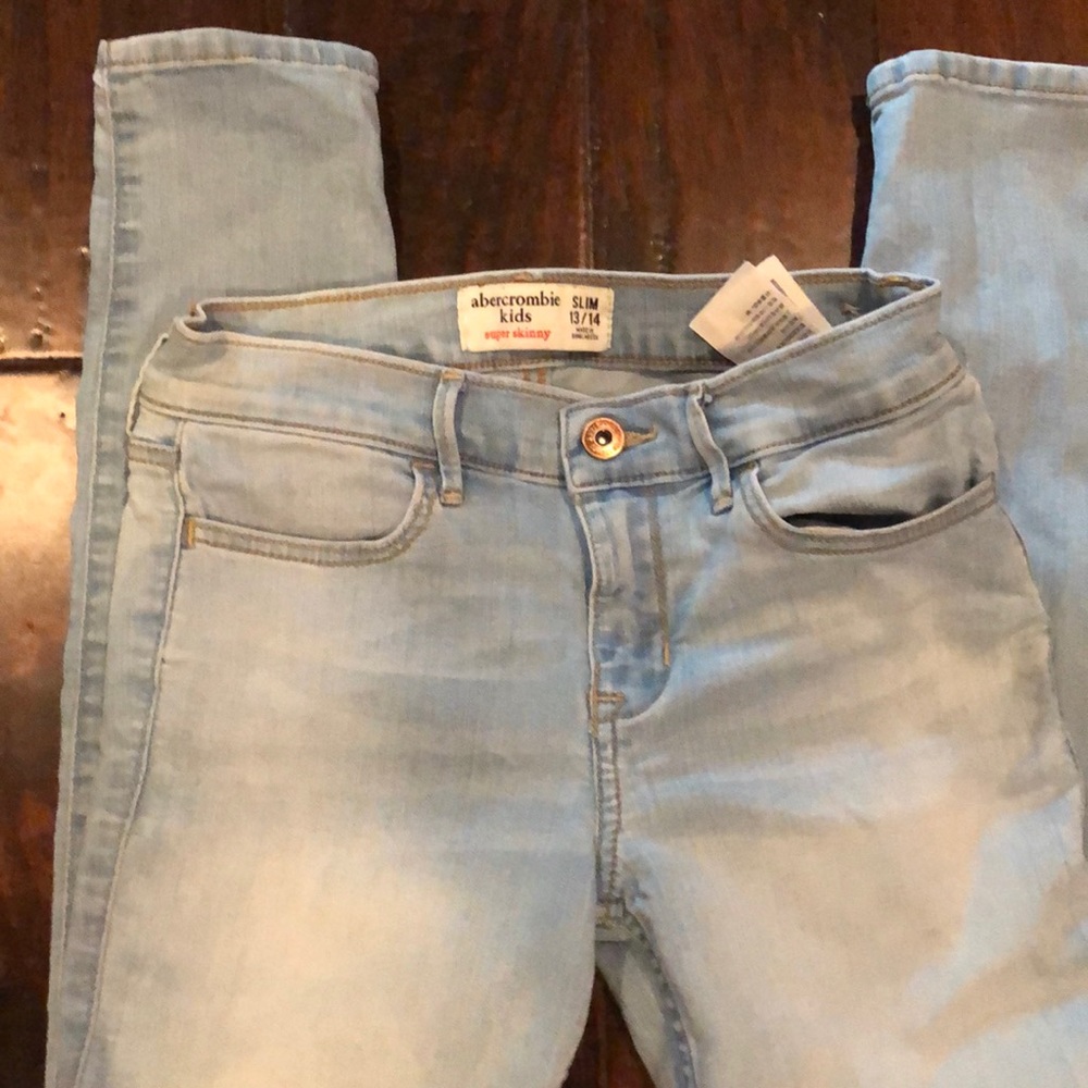 Abercrombie kids girls jeans size 13/14 slim